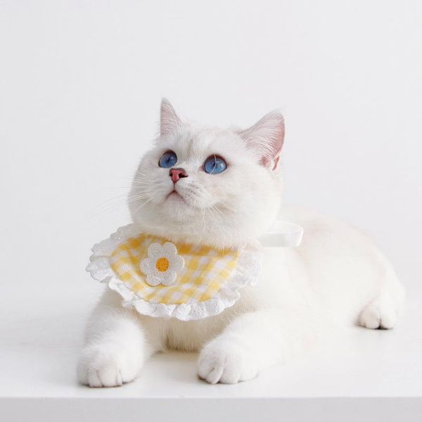

adjustable cat bib for small dogs cats tie necktie scarf puppy bandanas triangular bow ties pet grooming costumes