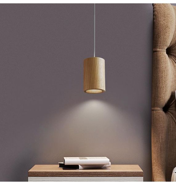 

pendant lamps northern europe wooden bedside lamp simple modern creative personality restaurant black solid wood bar small light