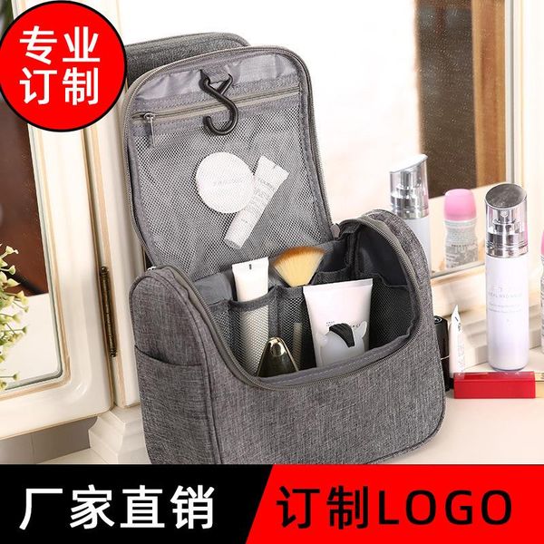 

commodity-hanging cosmetic bag large washed women's travel makeup supplies storgage bags & cases