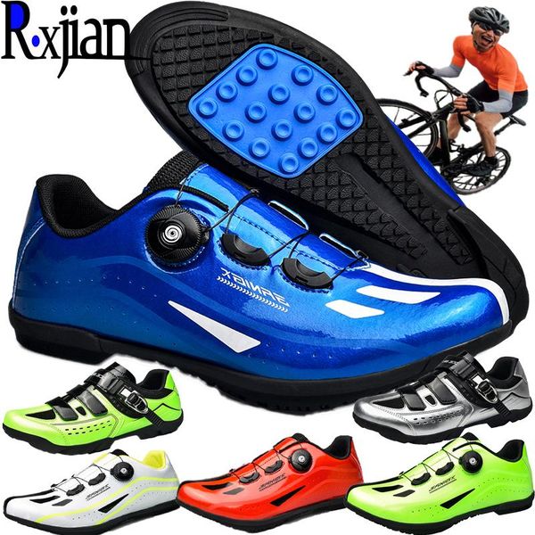 

r.xjian classic mountain road lockless bicycle shoes couple race cycling multifunctional outdoor use 37-47 size footwear, Black