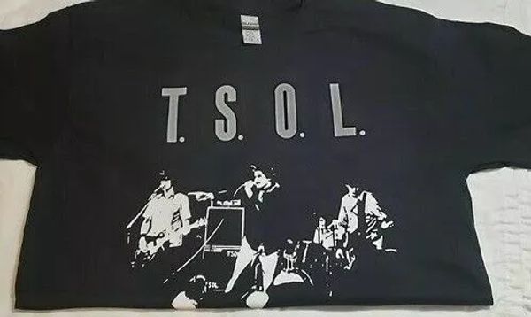 

tsol punk rock hardcore thrash band t shirt tee music band, White;black