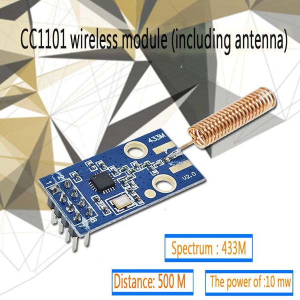 

integrated circuits cc1101 wireless transceiver module 433mhz 2500 nrf distance transmission board ook ask msk modulation programable contro