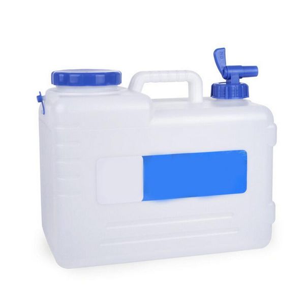 

car organizer 15l portable bucket with tap outdoor camping home drink storage trunk water barrel