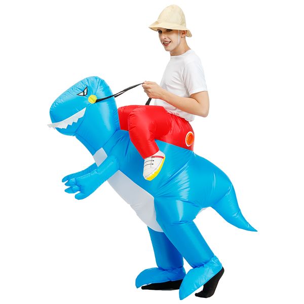 MaskottchenkostümeHalloweenkostüm für Männer und Frauen Aufblasbare Dinosaurierkostüme Purim Karneval Kostüm Jurassic DinoMaskottchenpuppenkostüm