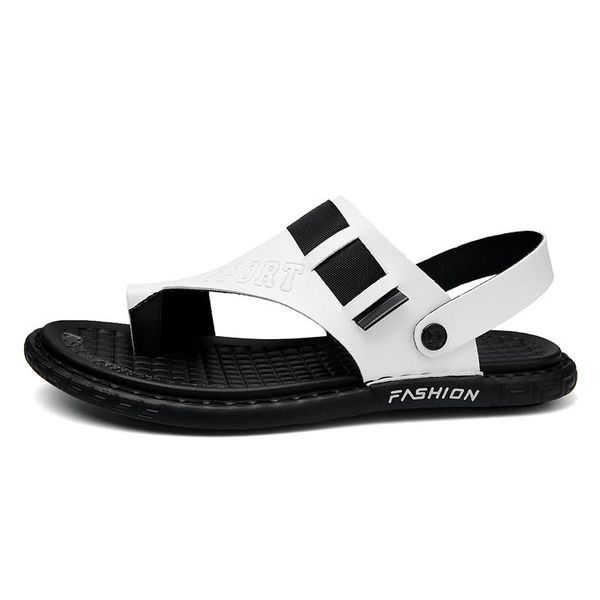 

slippers zapatos for sole de shoe sneakers outdoor breathable casual flip shoes slapi beach mesh rubber fashion mens, Black