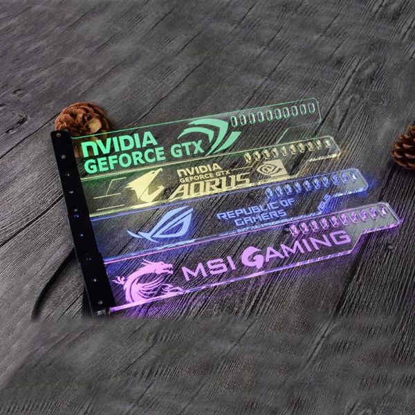 

acrylic bracket use for brace gpu card size 280*45*6mm fix video rgb light connect aura 4pin header fans & coolings