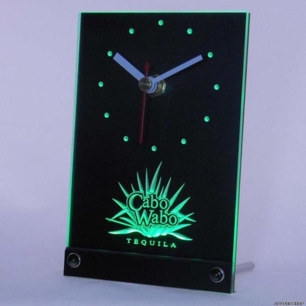 

wall clocks tnc0112 cabo wabo tequila bar beer table desk 3d led clock