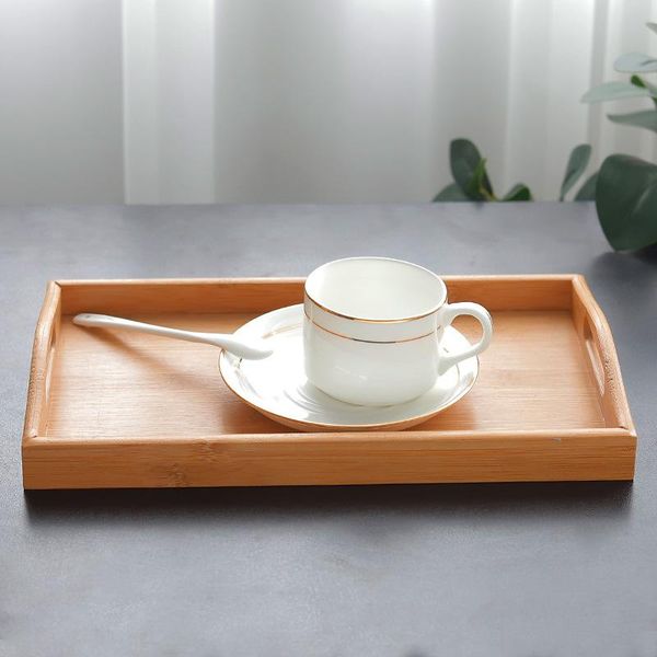 

kitchen storage & organization quality wooden exquisite tray practical bamboo solid rectangle deskdinnerware beef steak fruit snack plat
