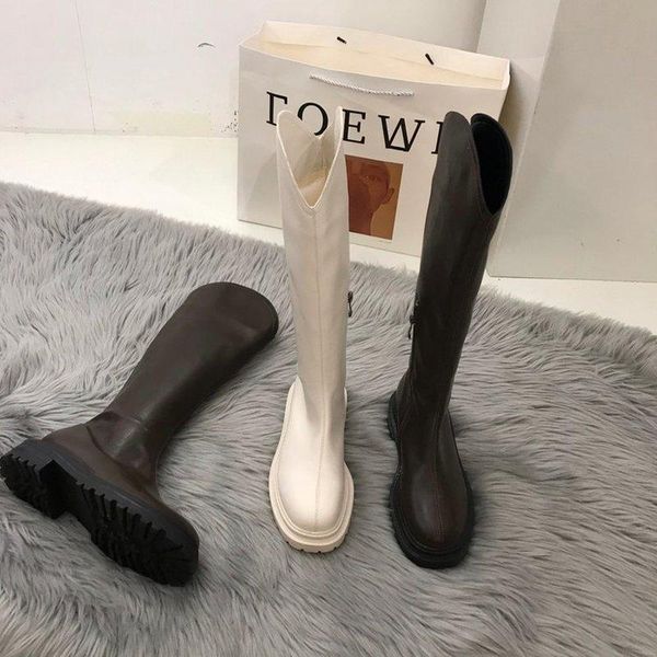 

boots women's thick-soled thick-heeled fashion knight, Black