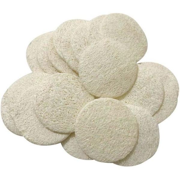 

natural loofah facial pads loofah disc makeup remove exfoliating face loofah pad small size luffa loofa wholesale