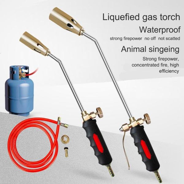 

professional spray guns liquefied gas welding torch road pipe metal flame blow heating gun plumber roofing ignition soldering blowtorch