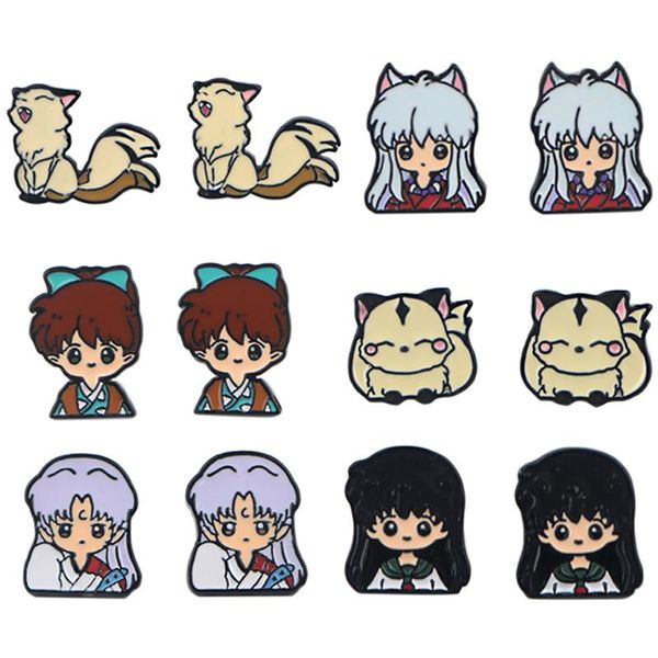 

party favor c846 cartoon anime earring for women stainless steel enamel art stud earrings gifts girl