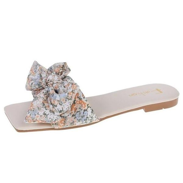 

bowknot women's slippers large size summer platform slides fashion womens shoes casual breathable sandals women, Black