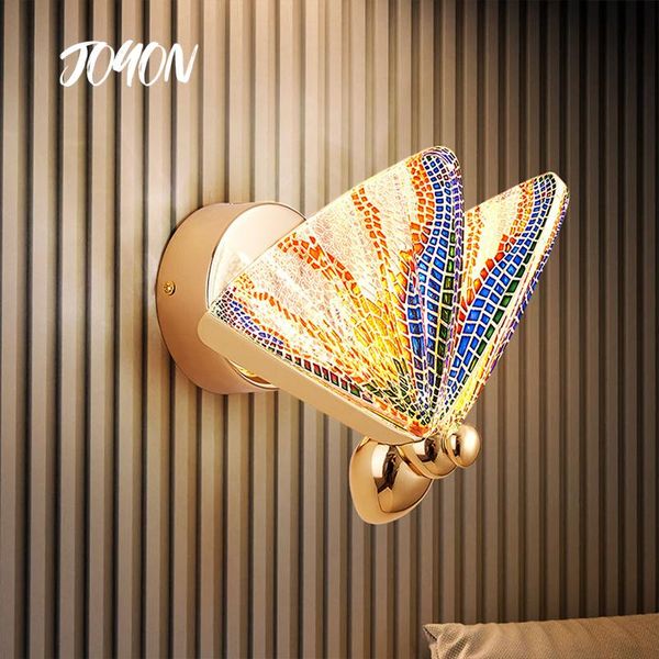 

wall lamp butterfly nordic modern minimalist luxury staircase bedside bedroom background aisle lights decoration room decor