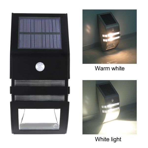 

outdoor wall lamps led solar light pir motion sensor for garden stainless steel emergency night lamp 2 pack 4 and 10