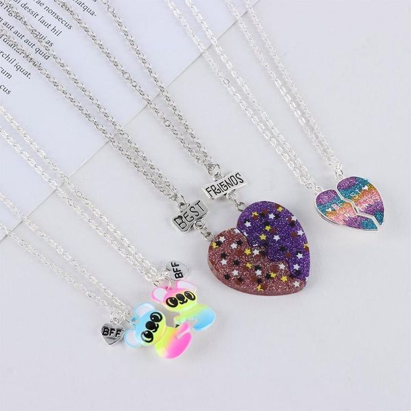 

chains trendy magnet fashion accessories bff necklace creative friendship jewelry gift, Silver