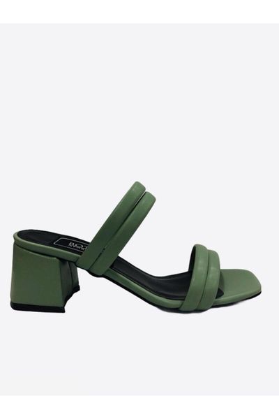 

slippers women's green strappy, Black