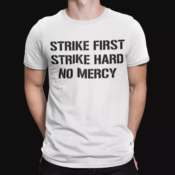

cobra kai t-shirt strike first karate kid retro tee movie tv strike 1st hard, White;black