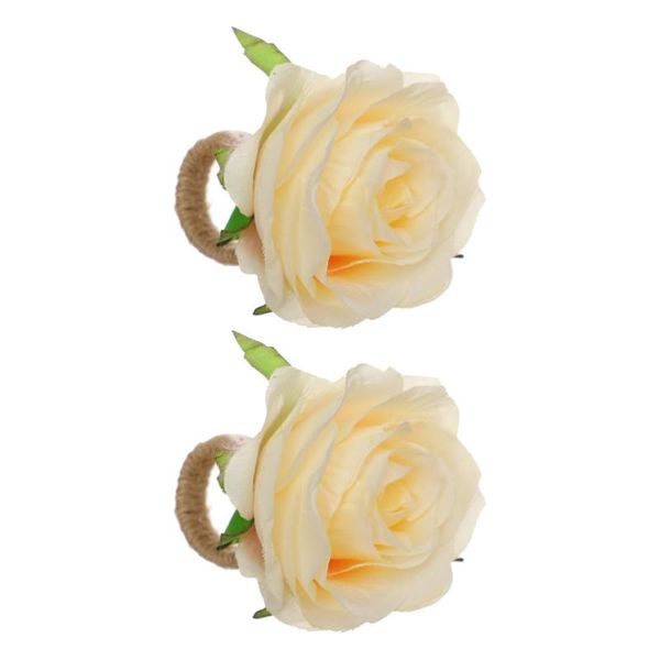 

napkin rings 2pcs flower shaped buckles decorative tableware accessories