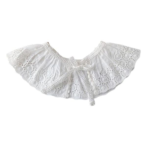

bibs & burp cloths h05c baby infants shawl hollow out lace feeding soft cotton collar saliva towel