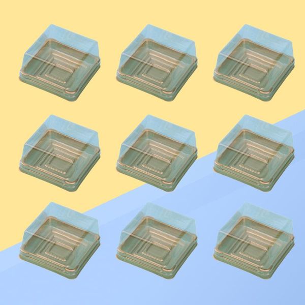 

gift wrap 50 pcs 80g cake boxes square moon tray packaging