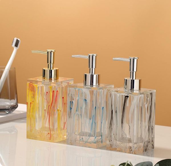 

european resin bathroom hand soap bottle shower gel shampoo emulsion hydraulic fluid model room home decoration bath accessory set