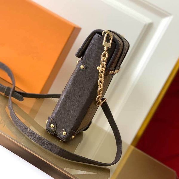 

women shoulder bag chain crossbody handbags lady calf leather handbag classic old flower phone purse samll wallet