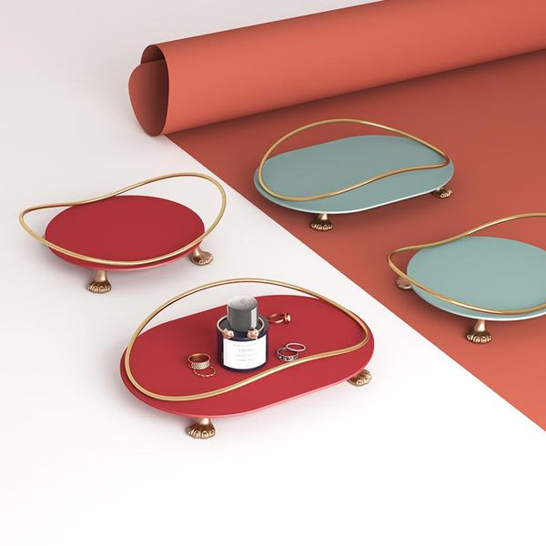 

storage boxes & bins round personality and creative earrings jewelry metal tray box earring display rack finishing