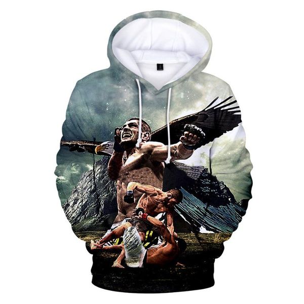 

men's hoodies & sweatshirts russia hero supernova khabib nurmagomedov 3d long sleeve hoodie sweatshirt cool street wear hip hop pullove, Black