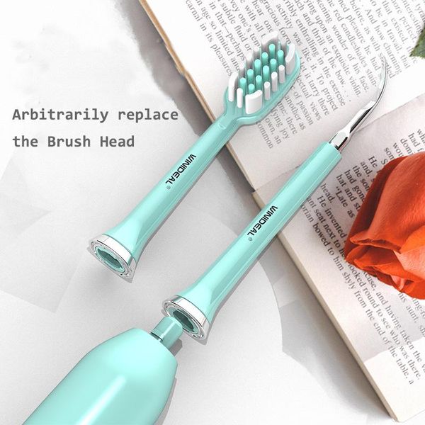 

smart electric toothbrush wireless charging rechargeable soft bristle for adult