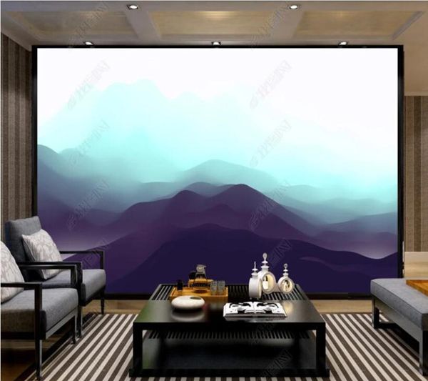 

wallpapers papel de parede chinese artistic conception ink landscape 3d wallpaper,bedroom ktv bar mural wall decor