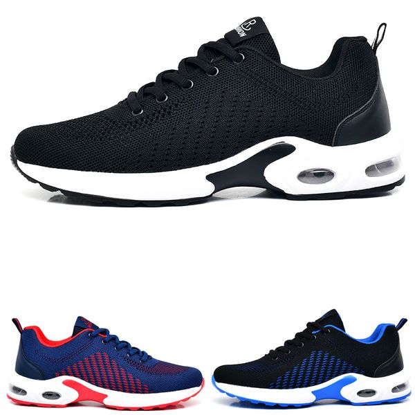 Düşük Fiyat Erkekler Koşu Ayakkabıları Siyah Ve Beyaz Mavi Kırmızı Moda # 19 Erkek Eğitmenler Açık Spor Sneakers Yürüyüş Runner Ayakkabı Boyutu 39-44