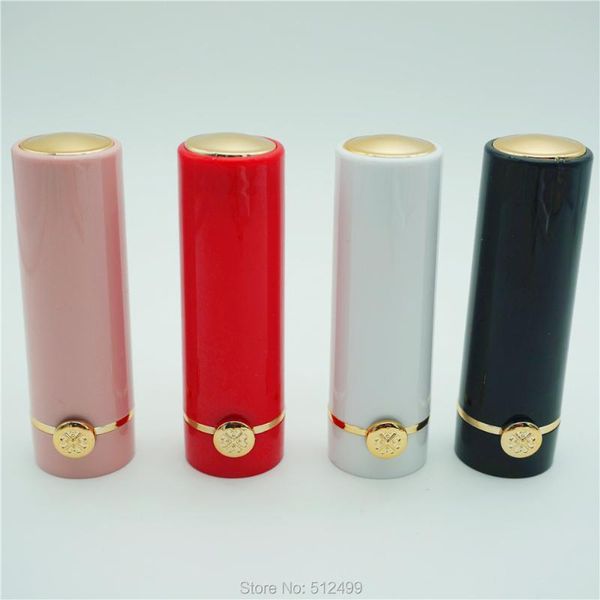 

10/30/50pc empty diy 12.1mm round lipstick tube golden dome flowers lip container bottle storage bottles & jars