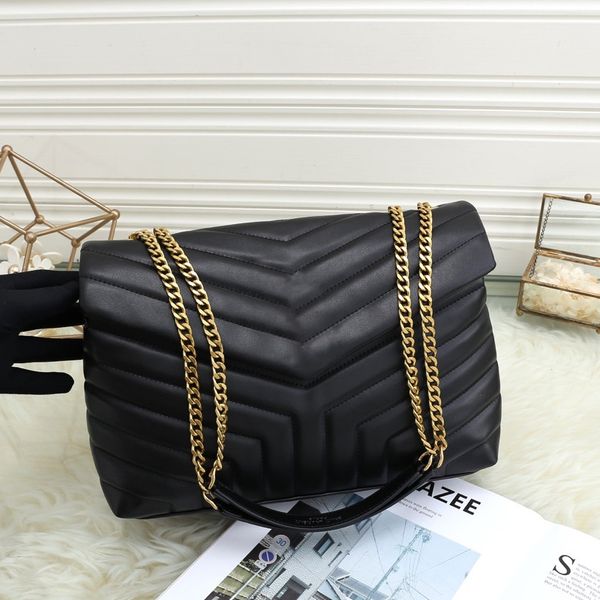 Bolsas da moda mensageiro bolsas crossbody pochete de ombro feminina Zig Zag V Couro Genuíno Correntes Capa Macia Média MINI Bolsa Feminina Bolsa Cross Body YB10 23