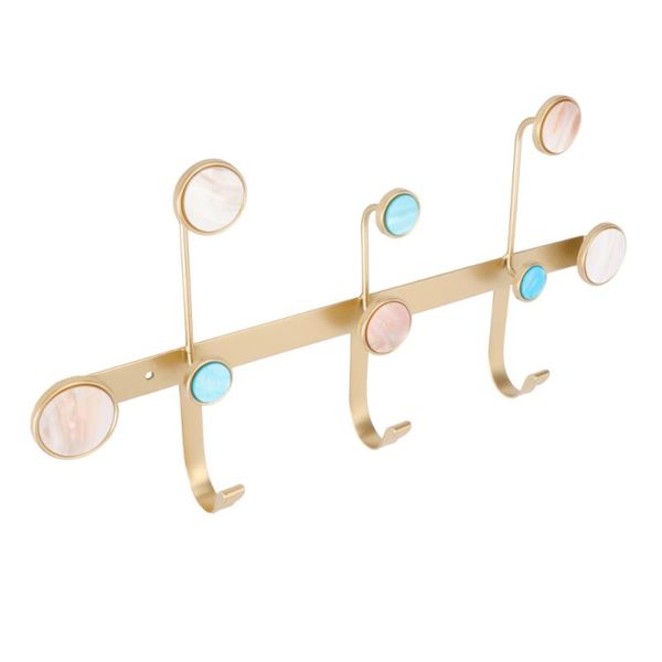 

bath accessory set 1pc wall hanging storage holder wrought iron hook rack for dorm porch