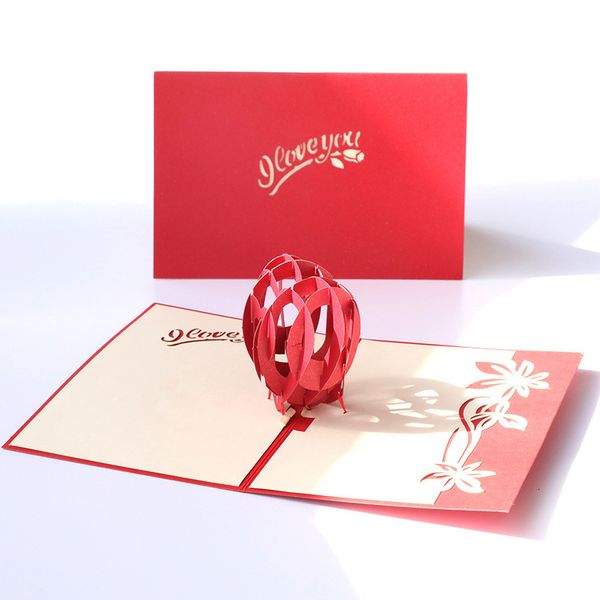 

silhouettes paper carving valentine's day gift way 3d three-dimensional greeting card creativity thanks to the romantic love