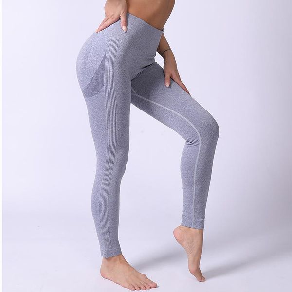 

yoga outfit seamless leggings tights women for gym high elastic pants plaid