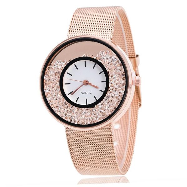

wristwatches wristwatch mens lover's quartz analog wrist delicate alloy watch luxury business watches women's clock relogio femin, Slivery;brown