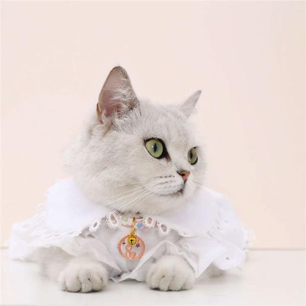

cat collars & leads soft dog puppy pet accessories pendant collar with bell adjustable necklace