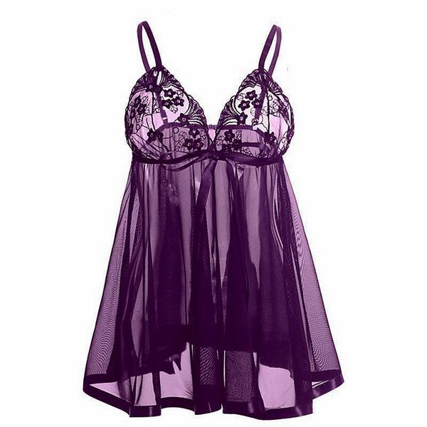 

women sleepwear clothing lace womens nightgown see though lingerie porno dress ropa para el sexo plus size 6xxl, Black;red