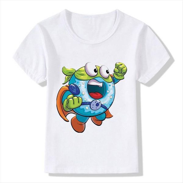 

summer baby boys los super zings series 6 print dibujos de superzings kids t shirts children cotton girl clothes, Blue