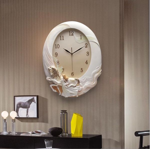 

wall clocks simple and creative personality embossed european home clock