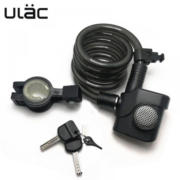 

bike locks ulac 110 db louder electronic motorcycles alarm mtb bicycle chain security lock steal motor disc