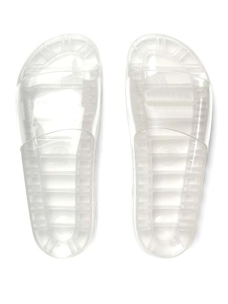 2021 ultimi stili pantofole da donna unisex alla moda da uomo Sandali con scivolo in gomma trasparente bianca Infradito causali da spiaggia all'aperto