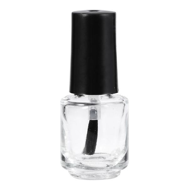 

storage bottles & jars 20pcs 5ml transparent glass bottle nail polish empty with brush black