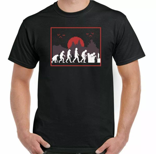 

game t-shirt, gamer funny mens evolution ps4 xbox pc geek unsocial, White;black