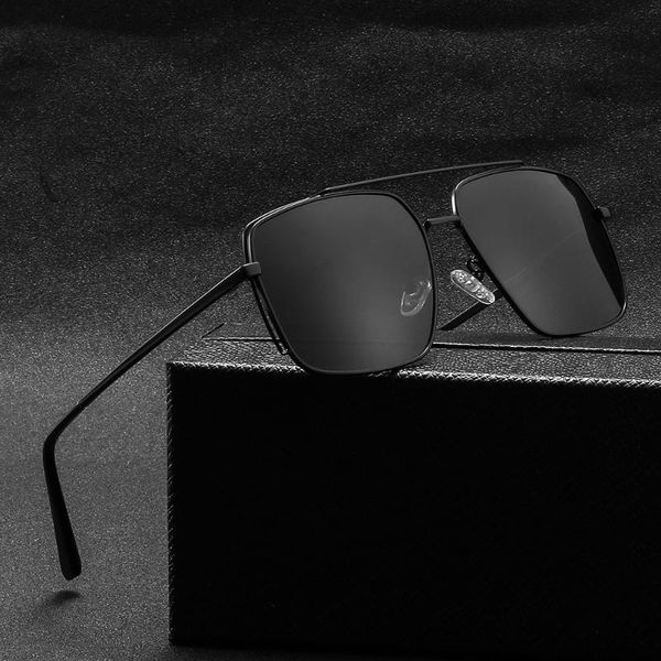 

sunglasses square box polarized men's etal frame uv400 glasses, White;black