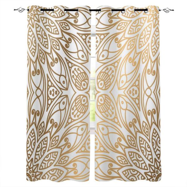 

golden flower classic morocco curtains for kids boy girl bedroom living room custom drape kitchen window curtain & drapes