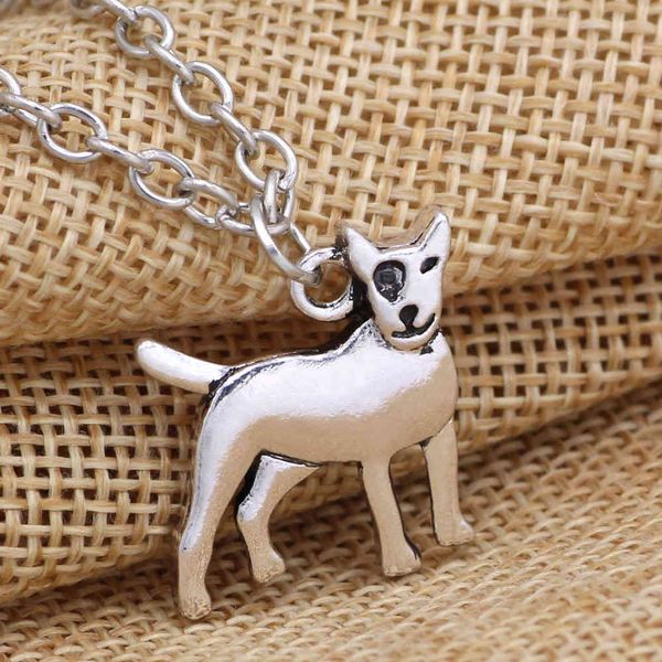 

french bulldog pet dog necklace pendant simple jewelry accessories, Silver