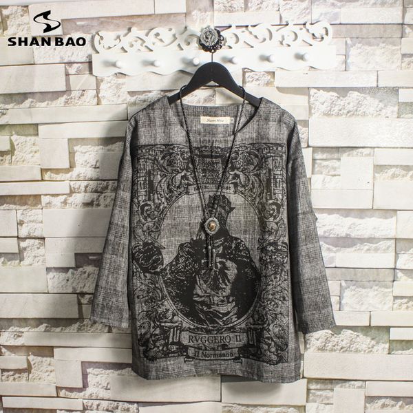 

dark gray male-branded shirt autumn king print poker young fashion unleashes size big seven sleeve 582609, White;black